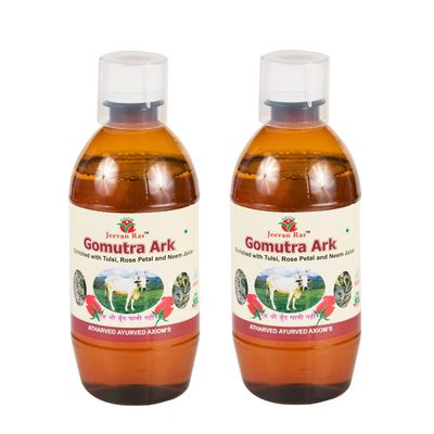Jeevanras Desi Cow Gomutra Ark - 500ml (Pack of 2) | Boosts Immunity | Natural Detoxifier | Helpful in Managing Liver Problems | No Added Color or Sugar