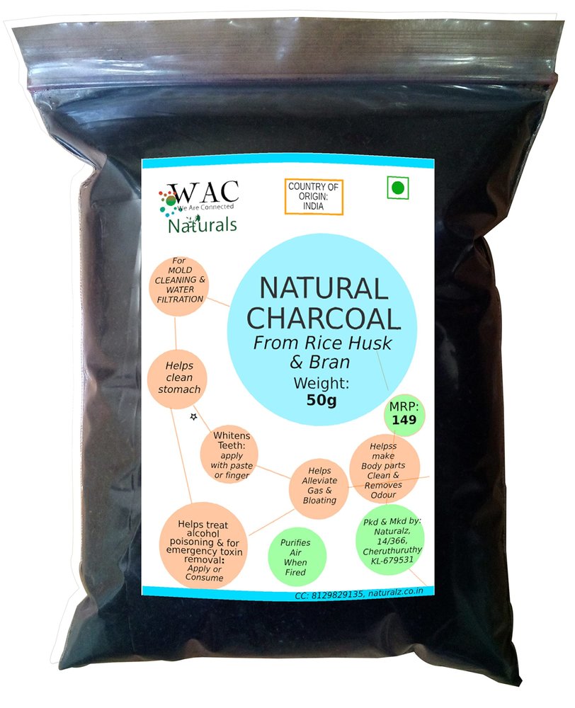 Activated Charcoal - From Rice Husk (50g)
