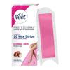Veet Professional Waxing Strips Kit for Normal Skin, 20 Strips (Pack of 2) | Gel Wax Hair Removal for Women | Up to 28 Days of Smoothness | No Wax Heater or Wax Beans Required view 1