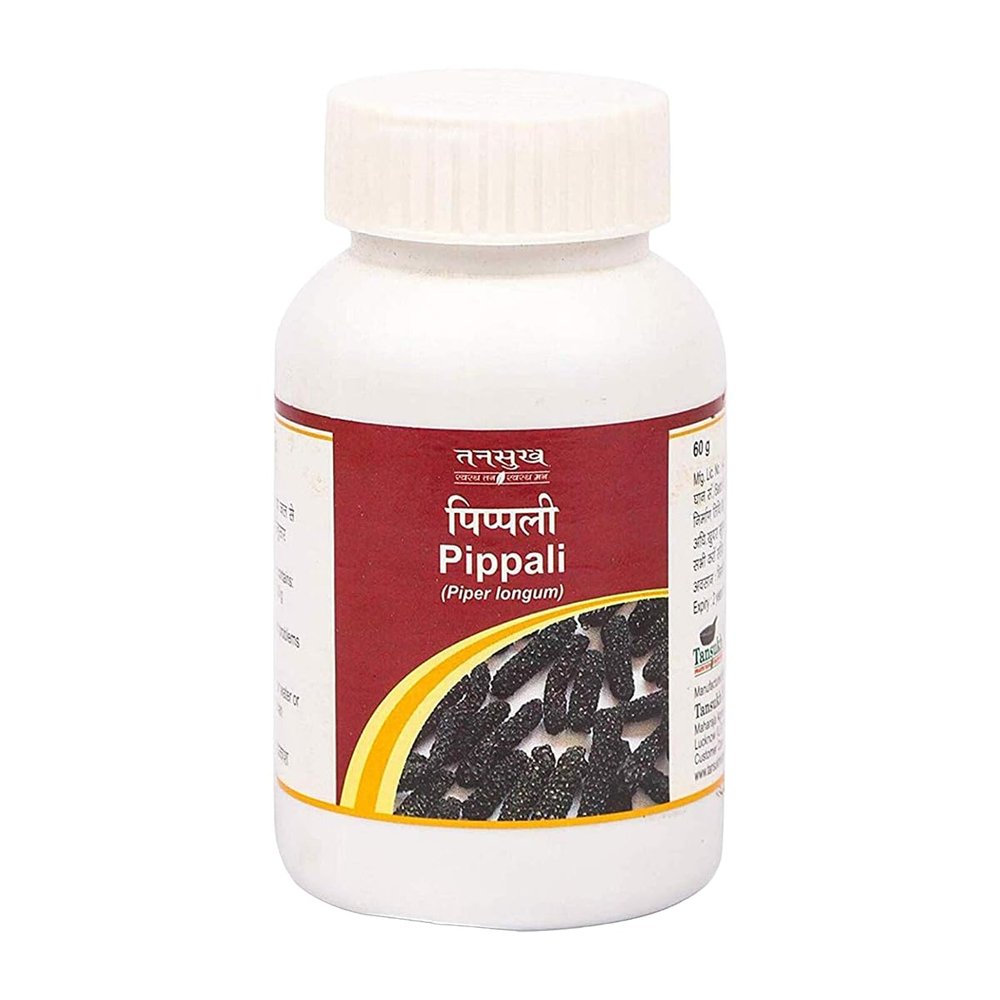 Tansukh Pippali Powder - Pack of 60gm | Ayurvedic Pipali Churna, Long Pepper Piper Longum | Authentic Spice from India | Immunity Booster | Ideal for Cooking, Seasoning, and Ayurvedic Use
