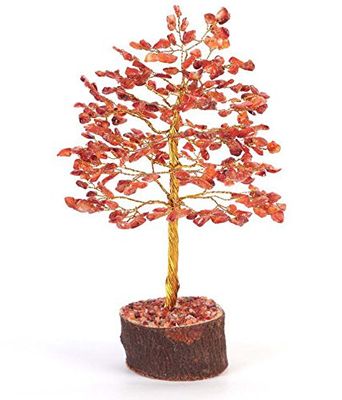 S.L Enterprises Feng Shui Gemstone Crystal Bonsai Fortune Money Tree for Good Luck, Wealth & Prosperity Spiritual Gift