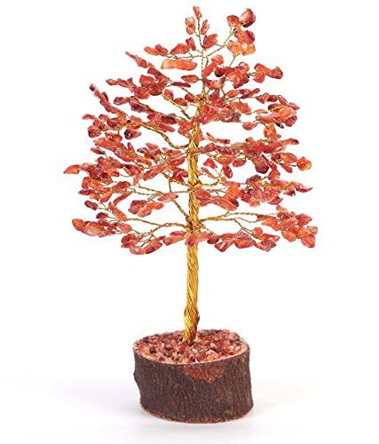 S.L Enterprises Feng Shui Gemstone Crystal Bonsai Fortune Money Tree for Good Luck, Wealth & Prosperity Spiritual Gift