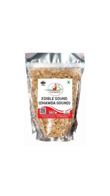 Jai Jinendra Dry Fruits Natural Gond | Standard Natural Gum | Edible Gum |100% Natural and Pure | Zipper Pouch Pack of- 900 gm