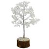 S.L Enterprises Metal And Wood Crystal Rough Gemstone Tree Feng Shui Decor, Standard, White, 1 Piece view 1