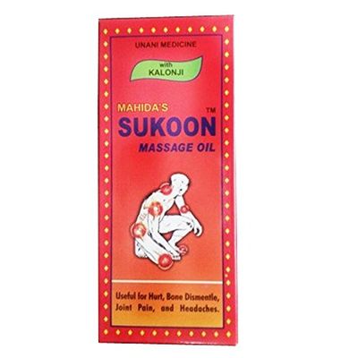 Mahida's Sukoon Red Massage Oil, 500 ml (Pack Of 2), Multicolour