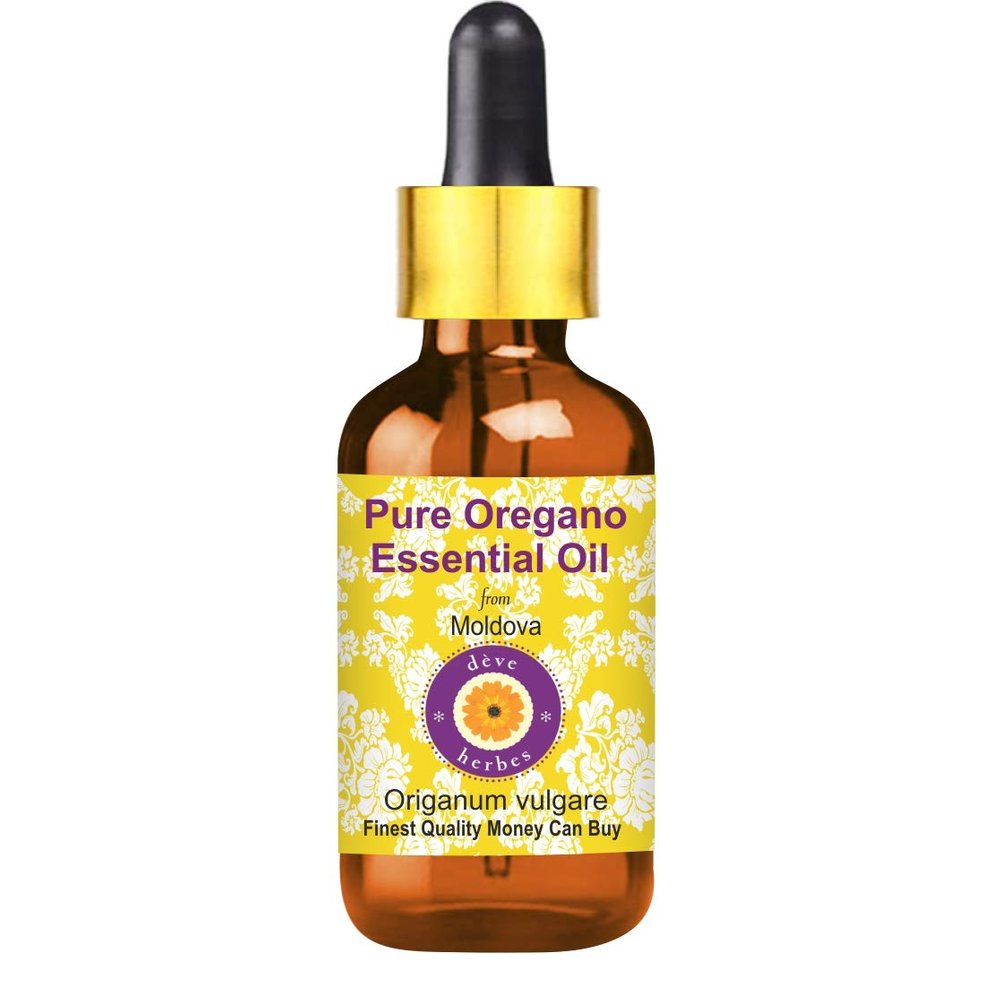 Deve Herbes Oregano Essential Oil (Origanum vulgare) with Glass Dropper Pure | Non-Sticky | Non-greasy | Lightweight | Men & Women | All Skin Types | Steam Distilled 15ml