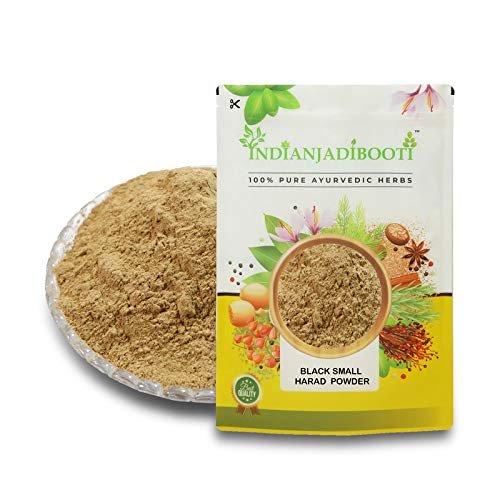 IndianJadiBooti Harad Kali Powder-Harad Choti Powder-Black Himej-Terminalia Chebula-Myrobalan, 900 Grams