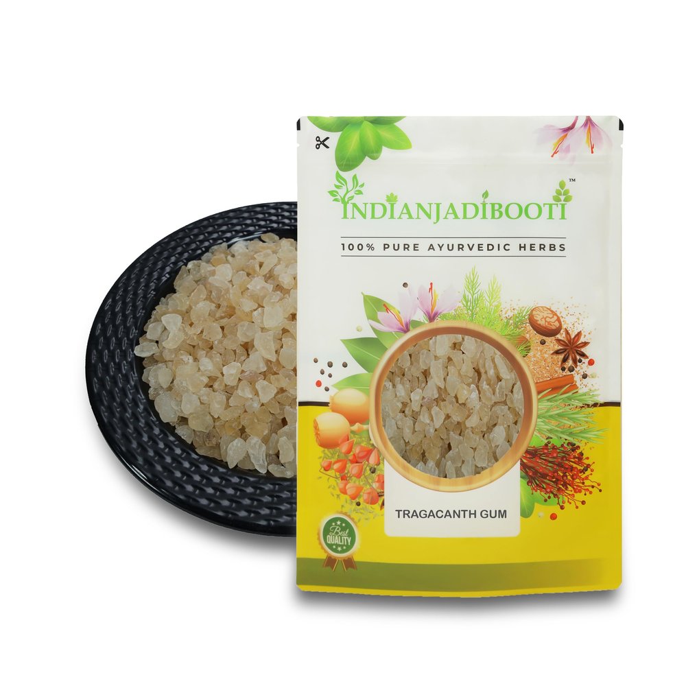 IndianJadiBooti Gond Katira Pure (Edible Gum) | Tragacanth Gum | High Cooling Properties Herbal Food | Super Food, 900 Grams
