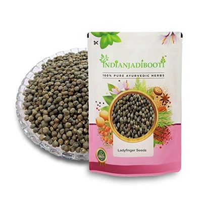 IndianJadiBooti Bhindi (Okra/Lady finger) Seeds | Nutrient-Rich | 400 Grams Pack