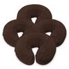 4, Mocha: London Linens Pack Of 4, Premium Extra Thick Flannel Massage Table Face Rest Cover Cozies, Includes 4Pcs (Mocha) view 1