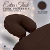 4, Mocha: London Linens Pack Of 4, Premium Extra Thick Flannel Massage Table Face Rest Cover Cozies, Includes 4Pcs (Mocha) view 3