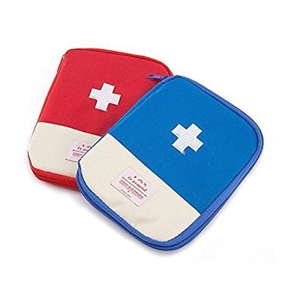 Dhruheer First Aid Pouch Medicine Pill Tablet Storage Container (Multicolor)
