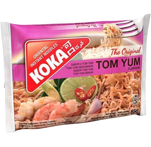 KOKA Instant Noodles - Tom Yum Flavour(85 gm x Pack of 9) "(HALAL Certified)"