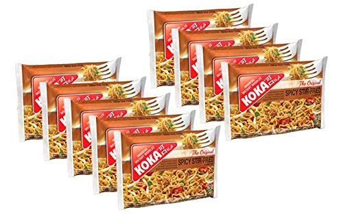KOKA Instant Noodles - Stir-Fried Flavour(85 Gm X Pack Of 9) "(Halal Certified)", No Artificial Colours