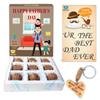 BOGATCHI Happy Father's Day Gift , Best Fathers Day Gift from Daughter, 9 pcs + Free - Father's Day Greeting Card + Love Key Chain view 1