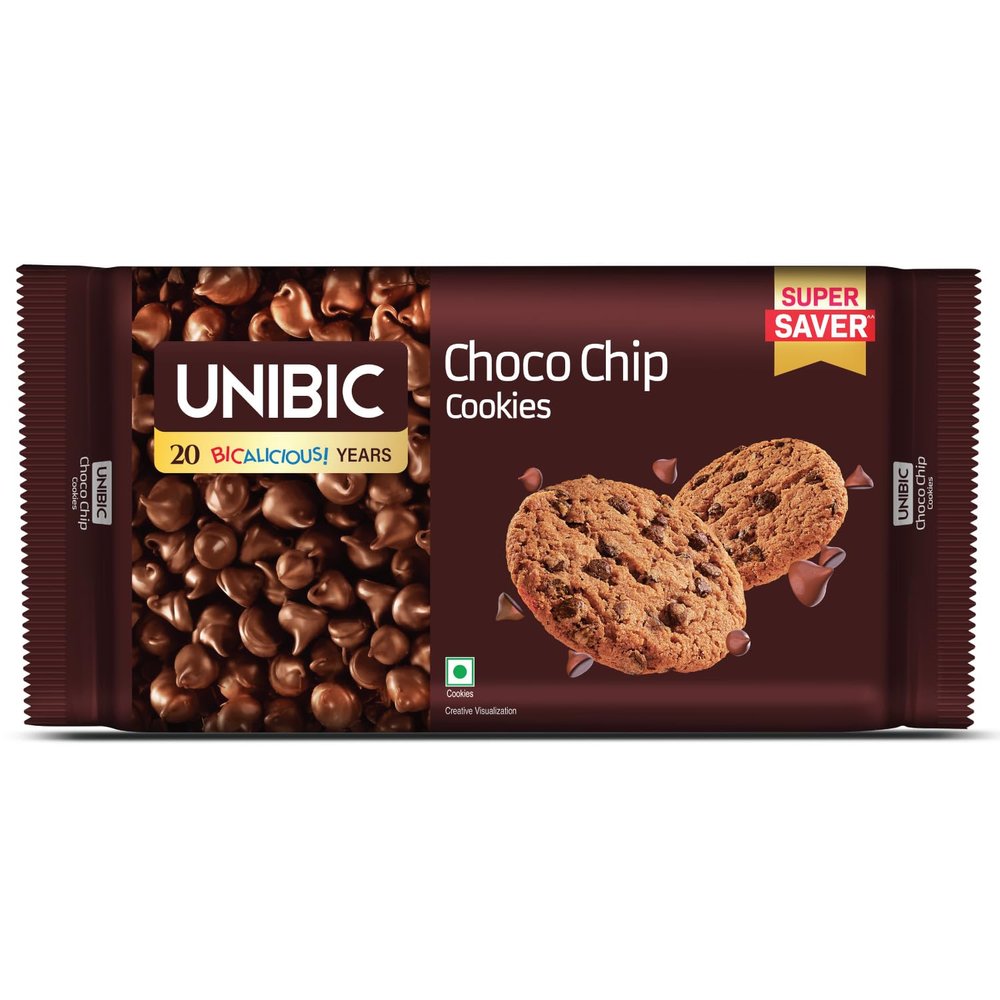 Unibic Chocolate Chip Cookies Super saver NR 450gram ( 5*90=450GRAM ) (Weight May Vary)