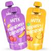 Happa Organic Baby Food Apple & Mango + Mango & Banana Puree Combo | 100% Fruits | No Added Sugar | No Milk Powder | No Preservatives | Stage 2 (6M+) | Ready to Eat | Allergen-Free | 4 x 100g view 1