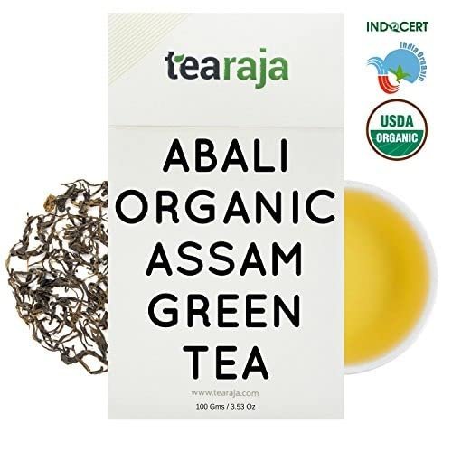 Abali Organic Green Tea, 100 GMS | USDA Certified | Organic Tea | Single Estate | Whole Leaf | Vacuum Sealed to Retain Freshness |