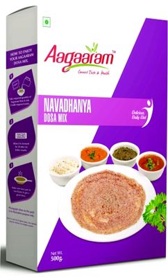 Aagaaram Navadhanya dosa mix|5kg| 100% natural | 100% preservative free| zero transfat| suitable for all ages| lentil crepe mix