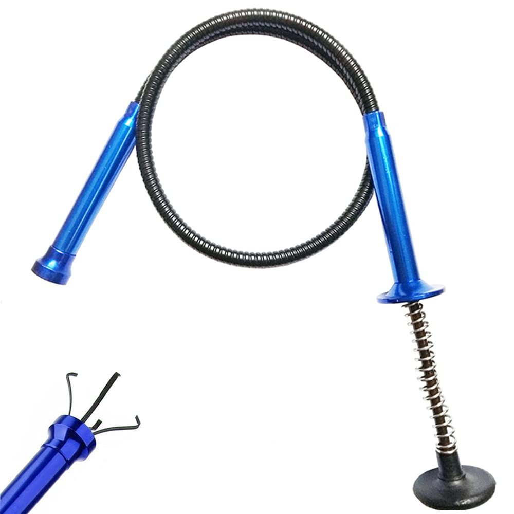 Junrbx 01: Stereotype Four-Claw Magnetic Gripping Tool,Claw Magnetic Pick-Up Tool, Light Stainless Steel Spring Can Be Fixed In Different Shapes Without Bounce 2 In 1 Magnetic Pickup