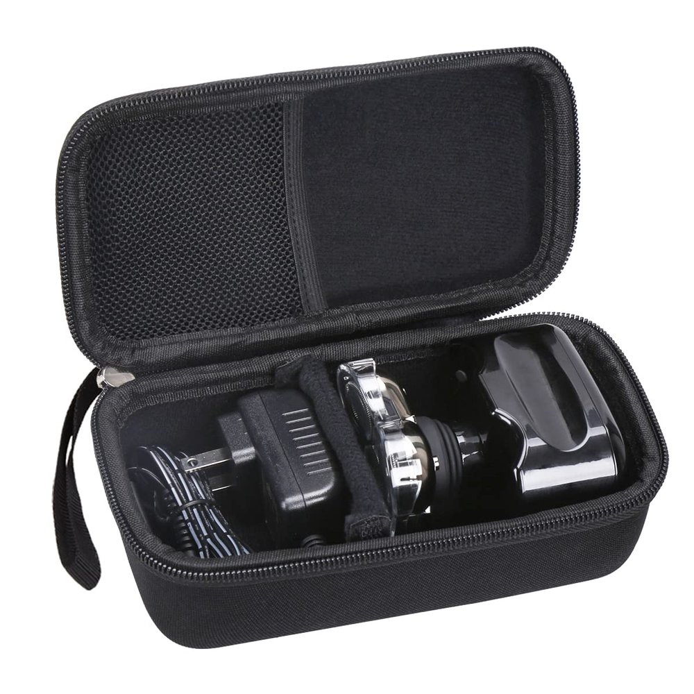Aproca Hard Travel Case Compatible with Skull Shaver Pitbull Gold Shaver (Black-New)