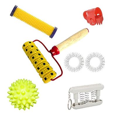 ACi Acupressure Tools Combo Kit with Acu-Magnetic Roller-Pyramidal