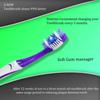 aquawhite Star Cop Toothbrush, Advanced Strain Removing Cup Bristles, (Pack of 4), Color May be Vary view 2