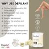 DEPILAH Liposoluble Wax for Women | 800ml White Chocolate Face Wax for Women | Stripless Wax for Bikini, Underarm & Full Body | Peel Off Wax | Vegan & Easy to Use view 3