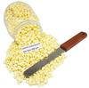 No Strip White Chocolate Flavor Depilatory Wax Pearl Hair Removal Hot Wax Beans, 400 grams With Plastic Knife view 1