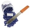 No Strip Lavender Flavor Depilatory Wax Pearl Hair Removal Hot Wax Beans, 100 grams With Plastic Knife view 1