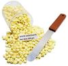 No Strip White Chocolate Flavor Depilatory Wax Pearl Hair Removal Hot Wax Beans, 200 grams With Plastic Knife view 1