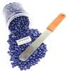 No Strip Lavender Flavor Depilatory Wax Pearl Hair Removal Hot Wax Beans, 200 grams With Plastic Knife view 1