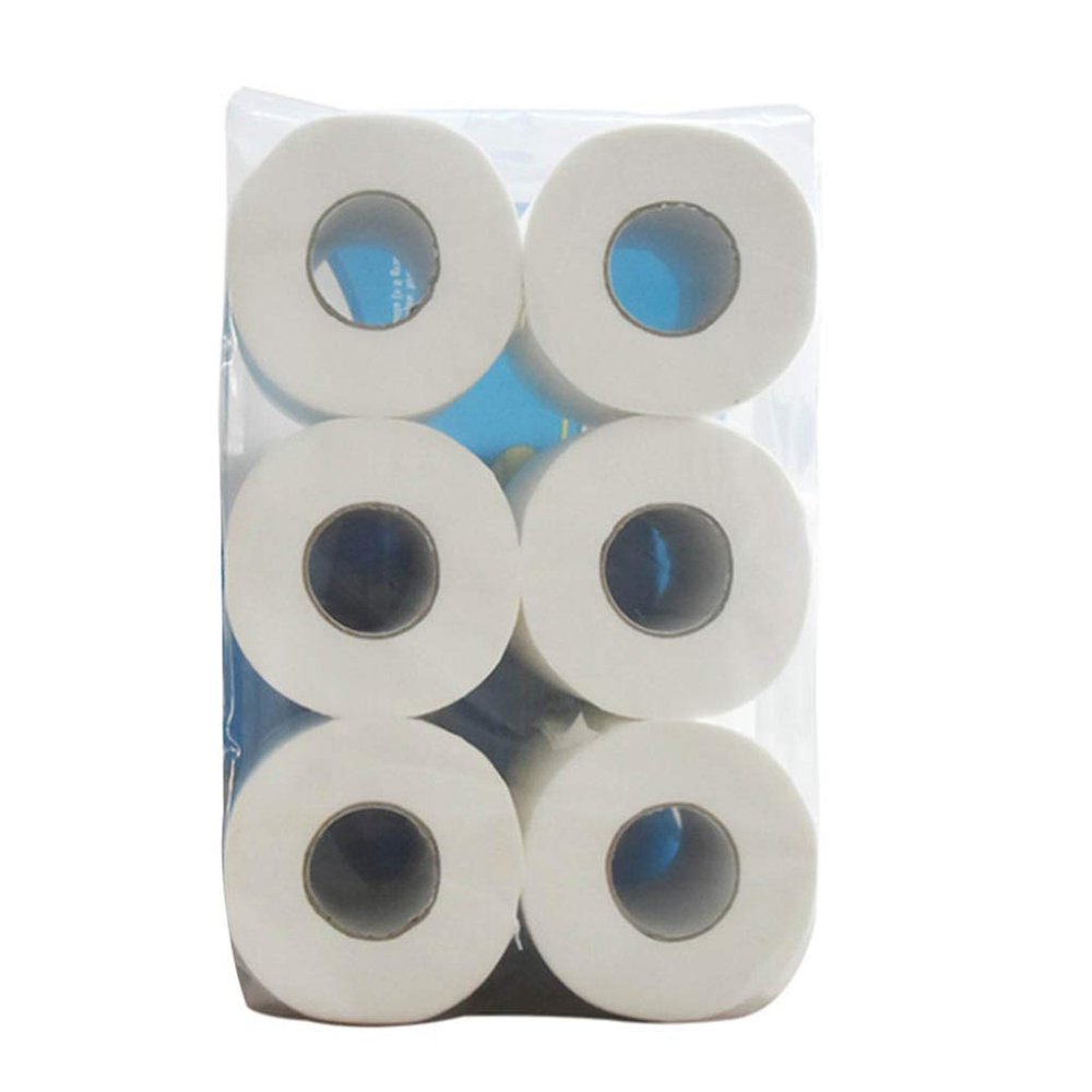 2 Ply Toilet Paper/Toilet Roll/Toilet Tissue - 6 in 1-6 Rolls - 160+ sheet par roll - Total 960 sheet per pack B