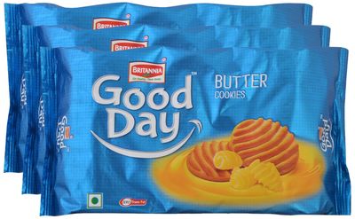 Spar Combo - Britannia Biscuits - Good Day Butter, 250g (Pack of 3) Promo Pack