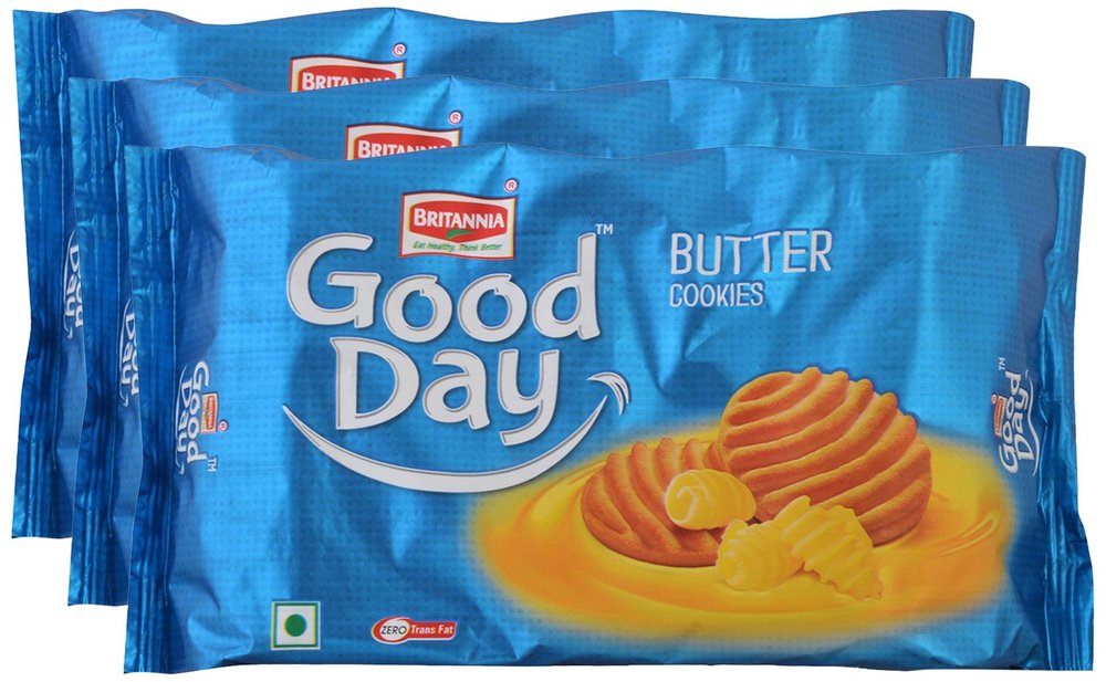 Spar Combo - Britannia Biscuits - Good Day Butter, 250g (Pack of 3) Promo Pack