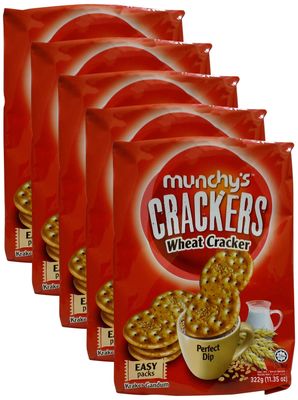 More Combo - Munchy's Wheat Cracker, 322g (Pack of 5) Promo Pack
