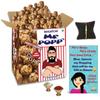 BOGATCHI Mr.POPP's Dark Chocolate Popcorn, 100% Crunchy HandCrafted Gourmet Popcorn Snacks | NO Microwave needed | Best Movie / TV Time Snack, Best Rakhi Gift for Brother 375g + FREE Happy Rakhi Greeting Card + FREE Rakhi view 1