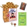 BOGATCHI Mr.POPP's Caramel Popcorn, 100% Crunchy HandCrafted Gourmet Popcorn Snacks | NO Microwave needed | Best Movie / TV Time Snack, Best Rakhi Gift for Bhai , 375g + FREE Happy Rakhi Greeting Card + FREE Rakhi view 1