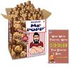 BOGATCHI Mr.POPP's Dark Chocolate Popcorn, 100% Crunchy Mushroom Popped Kernels, Handcrafted Gourmet Popcorn, Best Rakhi Gift , 375g + Free Happy Rakhi Greeting Card view 1