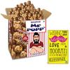 BOGATCHI Mr.POPP's Dark Chocolate Popcorn, HandCrafted Gourmet Popcorn Snacks, 100% Mushroom Popped Crunchy Best Quality Kernels, Perfect Birthday Gift for father , 375g + FREE Happy Birthday Greeting Card view 1