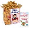 BOGATCHI Mr.POPP's Caramel Popcorn, 100% Crunchy Mushroom Popped Kernels, Handcrafted Gourmet Popcorn, Perfect Rakhi Gift from Sister to Brother , 375g + Free Happy Rakhi Greeting Card view 1