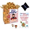 BOGATCHI Mr.POPP's Caramel Popcorn, 100% Crunchy Mushroom Popped Kernels, Handcrafted Gourmet Popcorn, Best Rakhi Gift, 375g + Free Happy Rakhi Greeting Card + Free Rakhi view 1