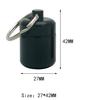 2 Packs Aluminum Pill Container Keychain and Earplugs Casing Box Small and Cute view 2