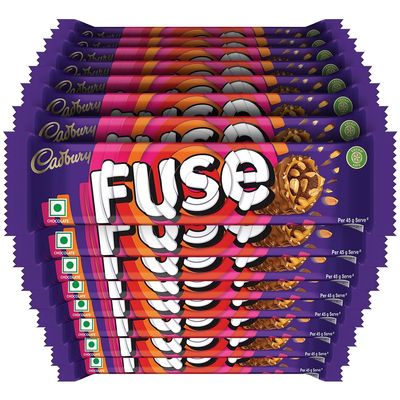 Cadbury Fuse Chocolate Bar, 50 G (Pack of 15) - 750 Gm