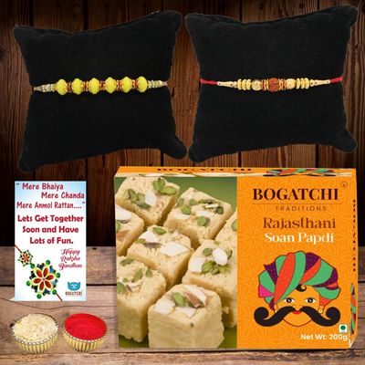 BOGATCHI Cultural Special Soan Papdi, Premium Gift for Traditional Indian Celebrations, 200g