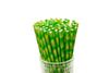 YEHAM 100 Pc 2 Different colors Biodegradable Bamboo Print Paper Drinking Straws for Juices Shakes Birthday Wedding Party Supplies view 2