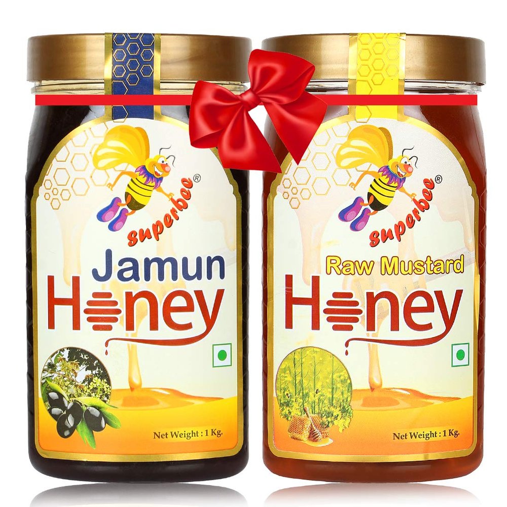 Buy Superbee Jamun Honey 1kg and Get Free 1 Kg Superbee Raw Mustard Honey