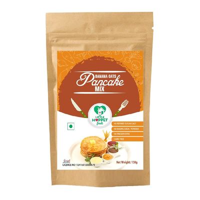 Little Moppet Foods Banana Oats Pancake Mix - 150g