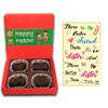 BOGATCHI Rakhi Gift for Sister , Rakhi Special Chocolates, 4pcs, + Free Rakhi Greeting Card view 1