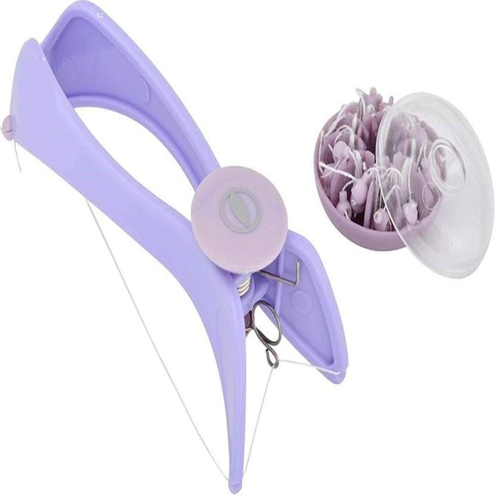 BE MALL Slique Eyebrow Face and Body Hair Threading and Removal System Tweezers for Women